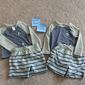 Twin Boys Swim Sets, 12 mo